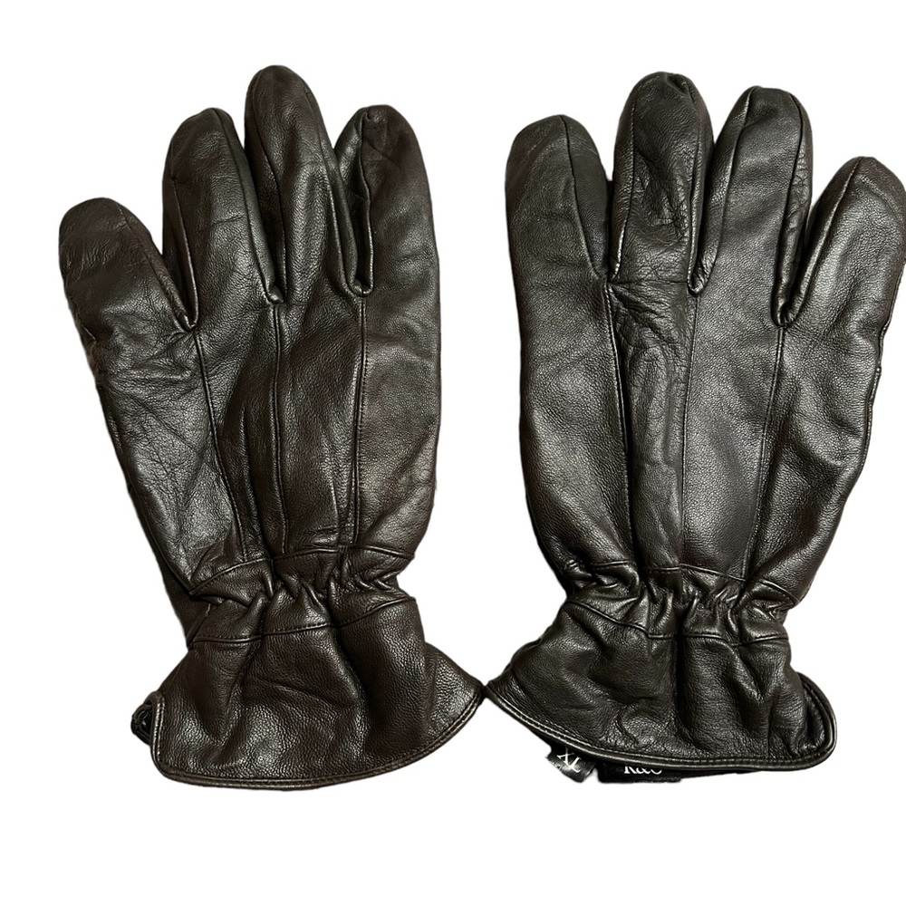 Mens R and O Lined Leather Gloves